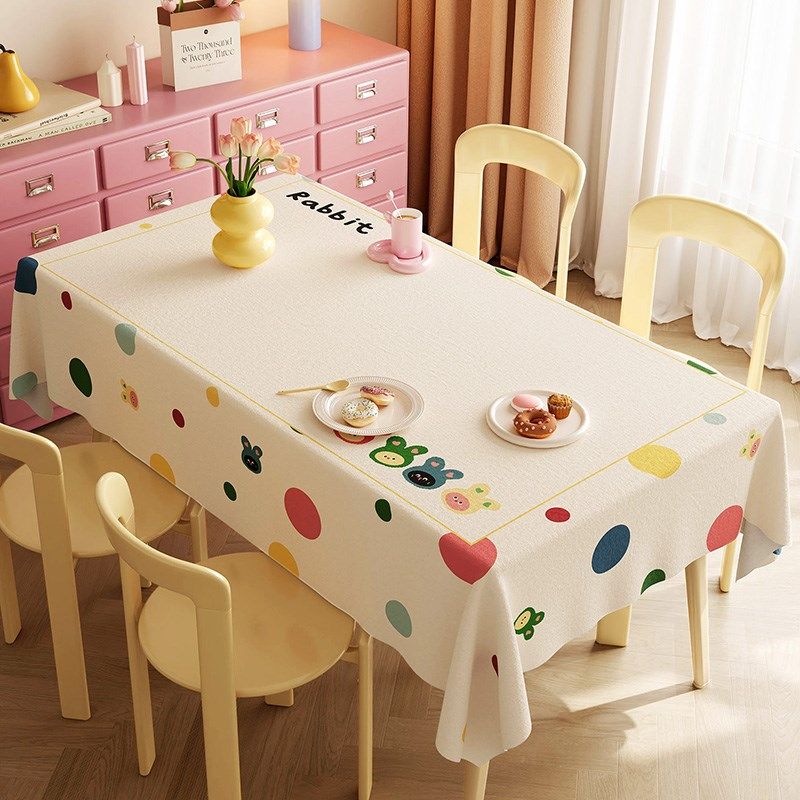 奶油风餐桌桌布棉麻布艺高级感氛围家用长方形新款桌面台布,居家布艺,桌布,淘宝优惠券,粉丝福利购,淘宝优惠卷