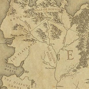 权力的游戏冰与火之歌地图 热门美剧发烧友书房装饰画墙壁挂画芯