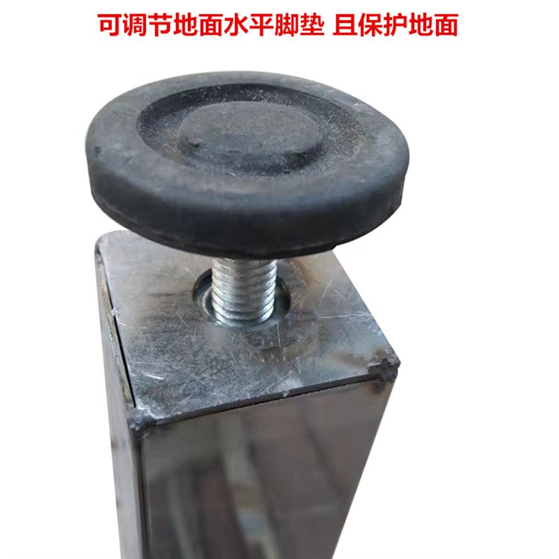 折叠桌腿不锈钢支架酒店圆桌方桌桌脚便携式餐桌脚活动桌架可调节