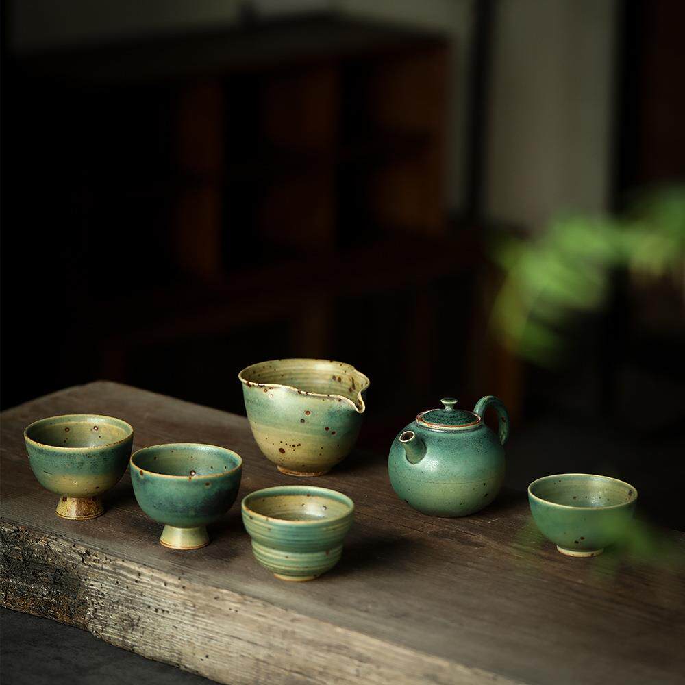 全手工开片可养球孔茶壶西施壶功夫茶具家用套装蕉叶焚心带盖置壶