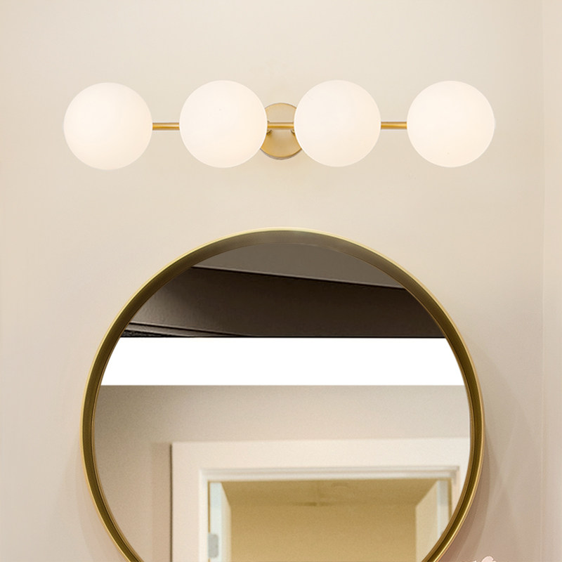 北欧全铜镜前灯浴室卫生间镜柜专用LED梳妆台化妆补光洗脸盆壁灯,家装灯饰光源,镜前灯/化妆补光灯,淘宝优惠券,粉丝福利购,淘宝优惠卷