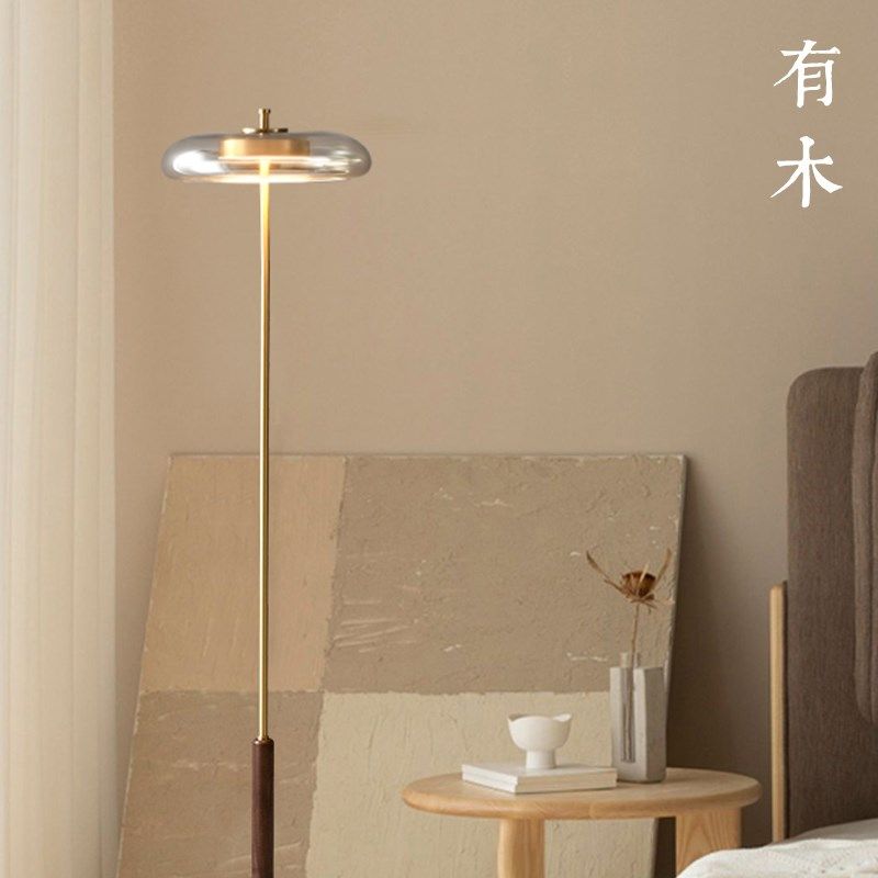 有木落地灯客厅沙发旁边轻奢高级感日式复古设计感木质卧室台灯,家装灯饰光源,装饰落地灯,淘宝优惠券,粉丝福利购,淘宝优惠卷