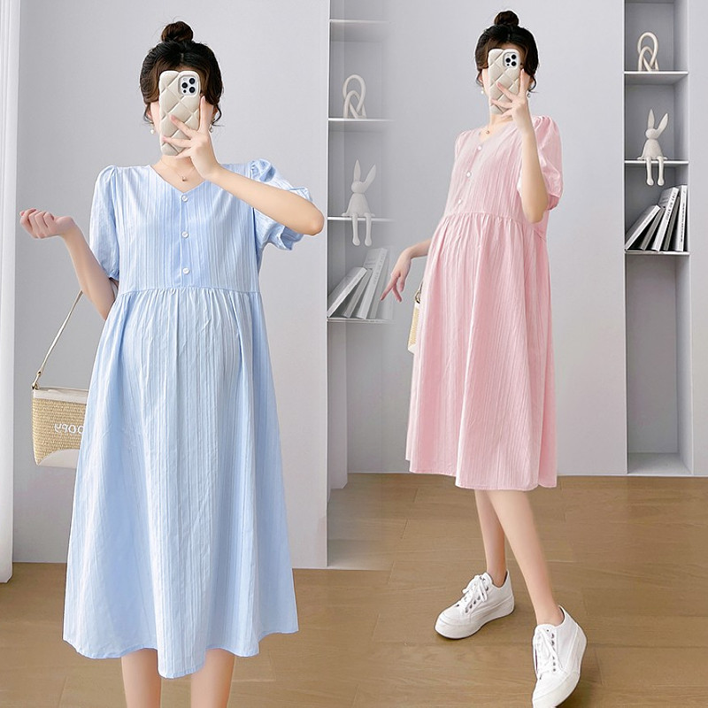 孕妇夏装连衣裙潮妈哺乳长裙纯棉宽松孕妇长裙夏装大码孕妇裙夏季,孕妇装/孕产妇用品/营养,连衣裙,淘宝优惠券,粉丝福利购,淘宝优惠卷