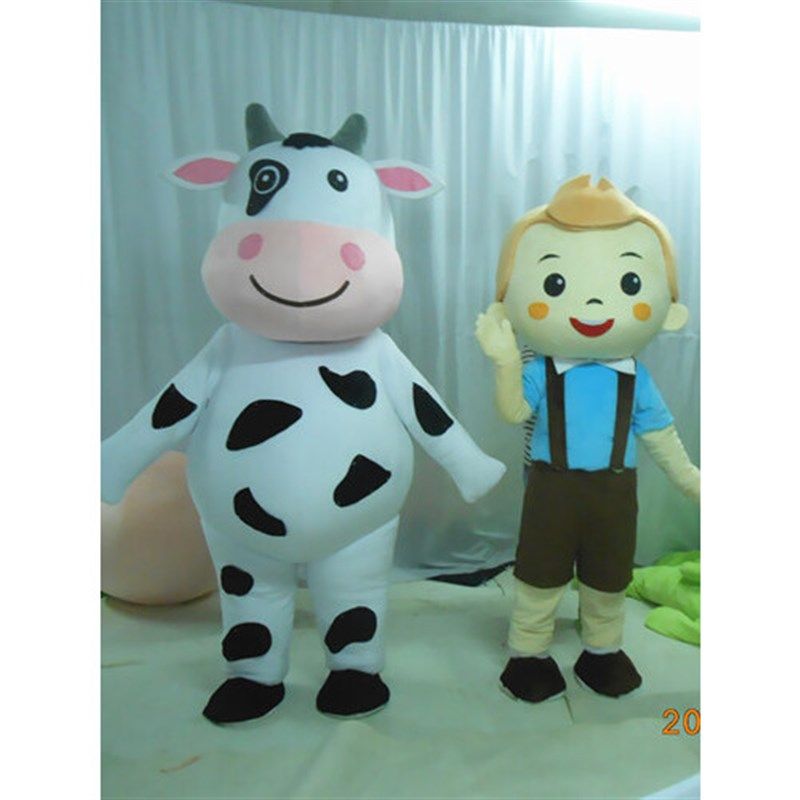 动漫动物奶牛花牛广告行走活动展示人物演出巡演卡通人偶服装定制