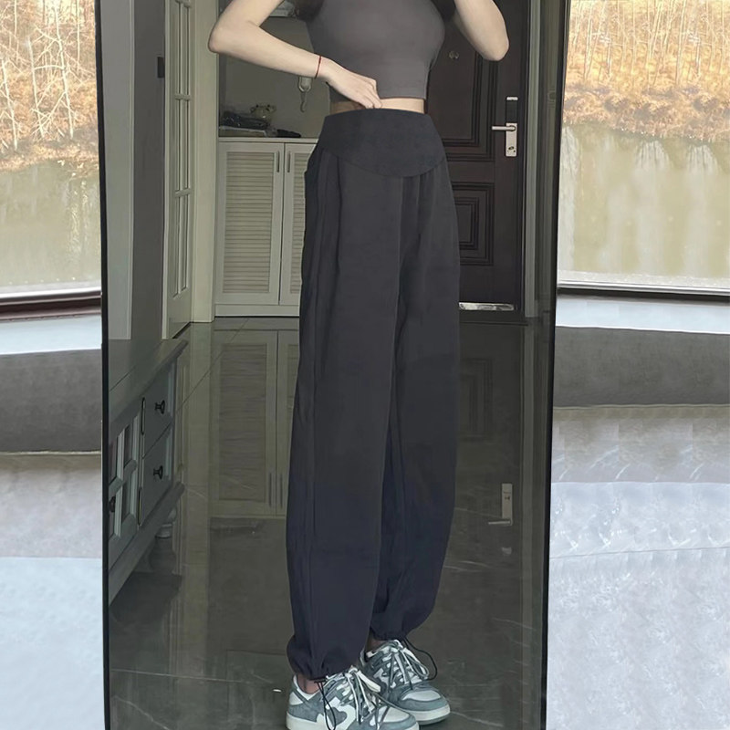 孕妇裤子女春款外穿20p23新款休闲打底裤春季小个子运动阔腿裤春图片