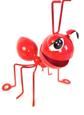 花园庭院创意铁艺蚂蚁工艺品艺术客厅动物大号黄色红色蚂蚁摆件