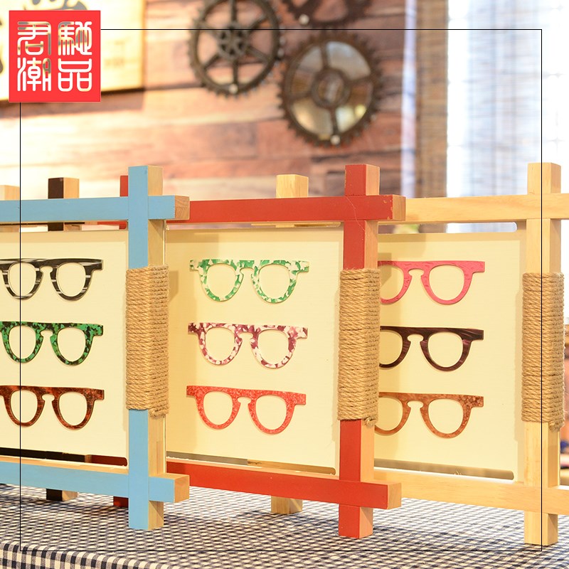 君驰潮品悬挂装饰画眼镜海报眼镜店挂画海报架眼镜店装饰画