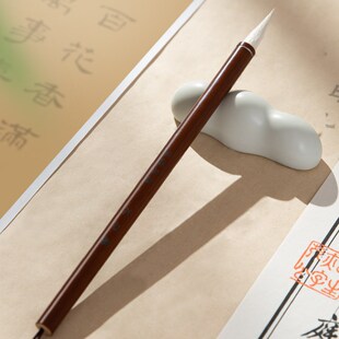 梅林笔庄细光锋羊毫毛笔级中楷书法羊毫长锋篆书隶书楷书初学者入