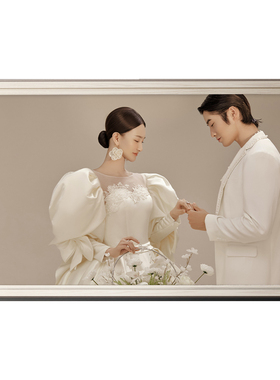 结婚照放大挂墙卧端打印婚纱照洗照片做成客厅卧室大相框