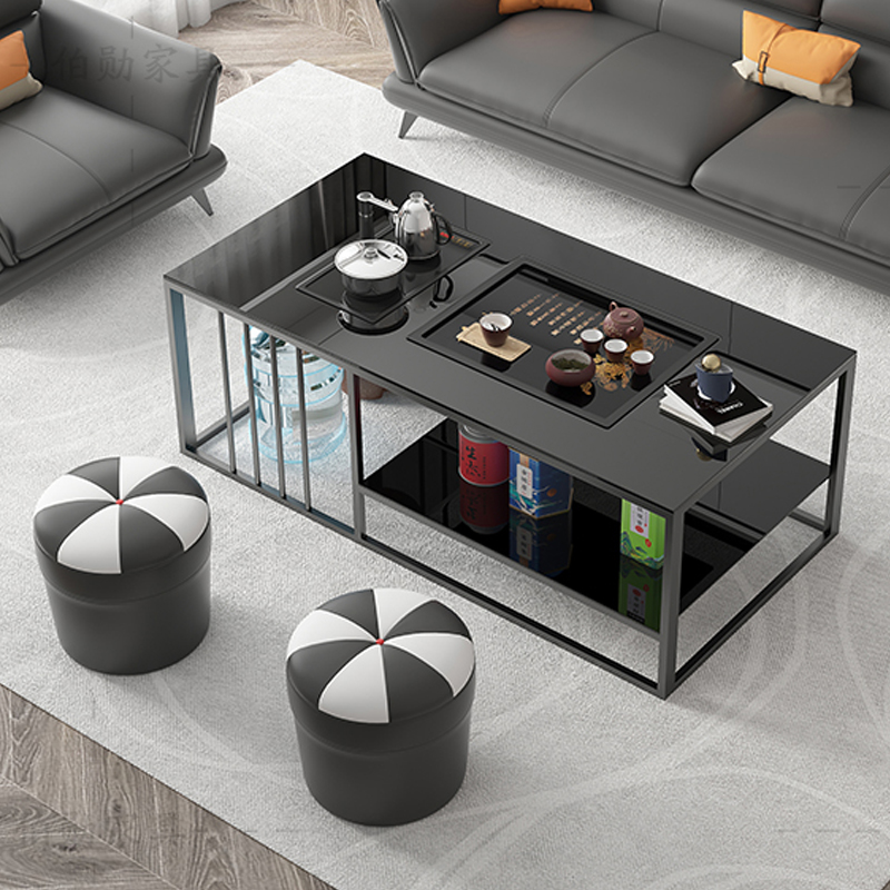 定制茶台支架茶几脚茶台桌子层茶几架子工夫茶台办公室茶几