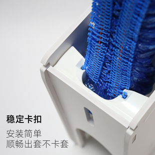 谐逸新款全自动鞋机家用办公司鞋膜机器拖拉式踩脚拉鞋机脚