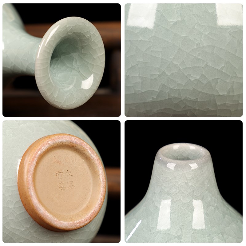 钧瓷小葫芦创意家居客厅玄关电视柜酒柜办公室装饰工艺品