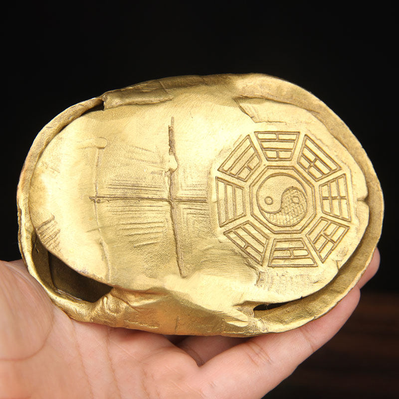 纯黄铜乌龟壳铜手把件把玩工具龟壳工艺品送书送铜钱铜龟壳,家居饰品,桌面摆件,淘宝优惠券,粉丝福利购,淘宝优惠卷