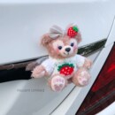 爱雪莉玫车尾后备箱尾部车顶公仔毛绒玩偶油箱车外装 饰挂件