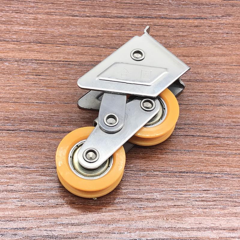 4个2008/2078型铝合金门窗滑轮玻璃窗户滚轮平移推拉移窗窄轨轮子