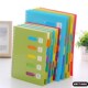 笔记本分类分层 记账本子创意记事本 分隔页索引带标签