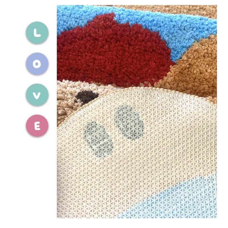 生活予你波点熊家用客厅植绒地毯卧室床边毯浴室吸水防滑垫飘窗垫,居家布艺,地毯,淘宝优惠券,粉丝福利购,淘宝优惠卷