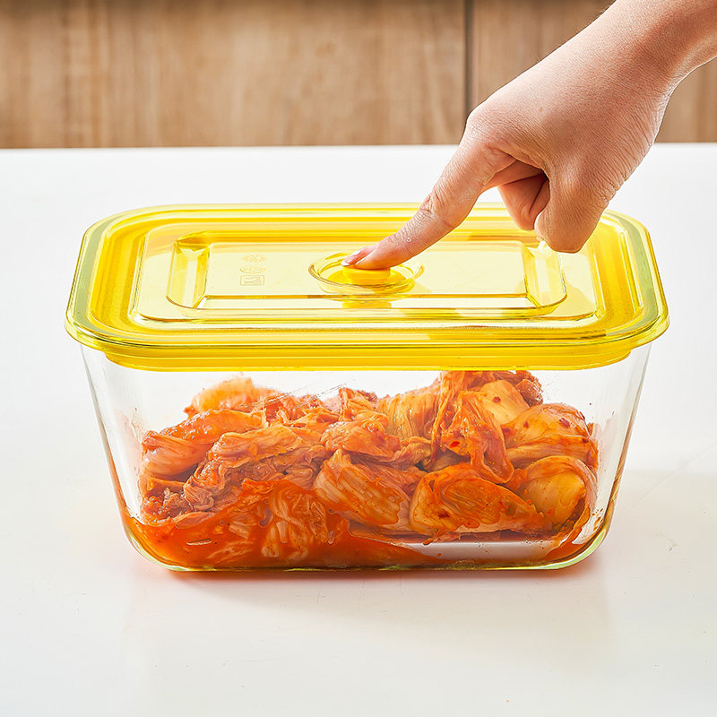 腊八蒜玻璃保鲜盒食品级密封罐腌制咸菜罐容器泡菜坛子辣白菜图片