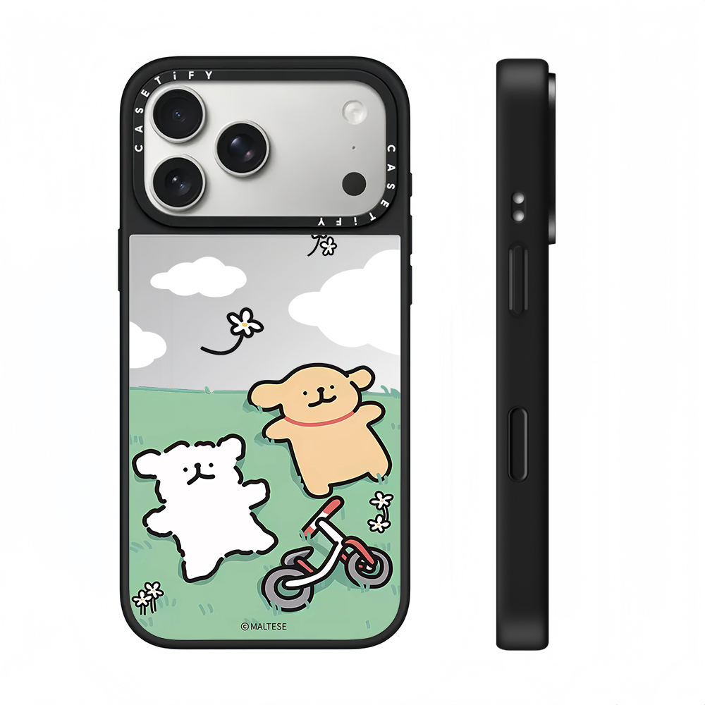 CASETi线条小狗适用于17苹果16Pro手机壳防摔保护14promax网红