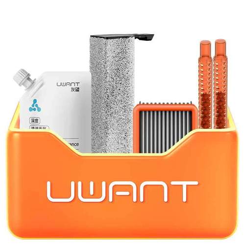 UWANT友望大头洗地机配件滚刷滤网清洁液祛味棒