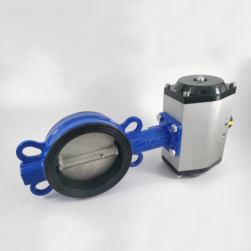 D71X-1Q 气动蝶 对夹式气动门DN 5  100 1 0 00