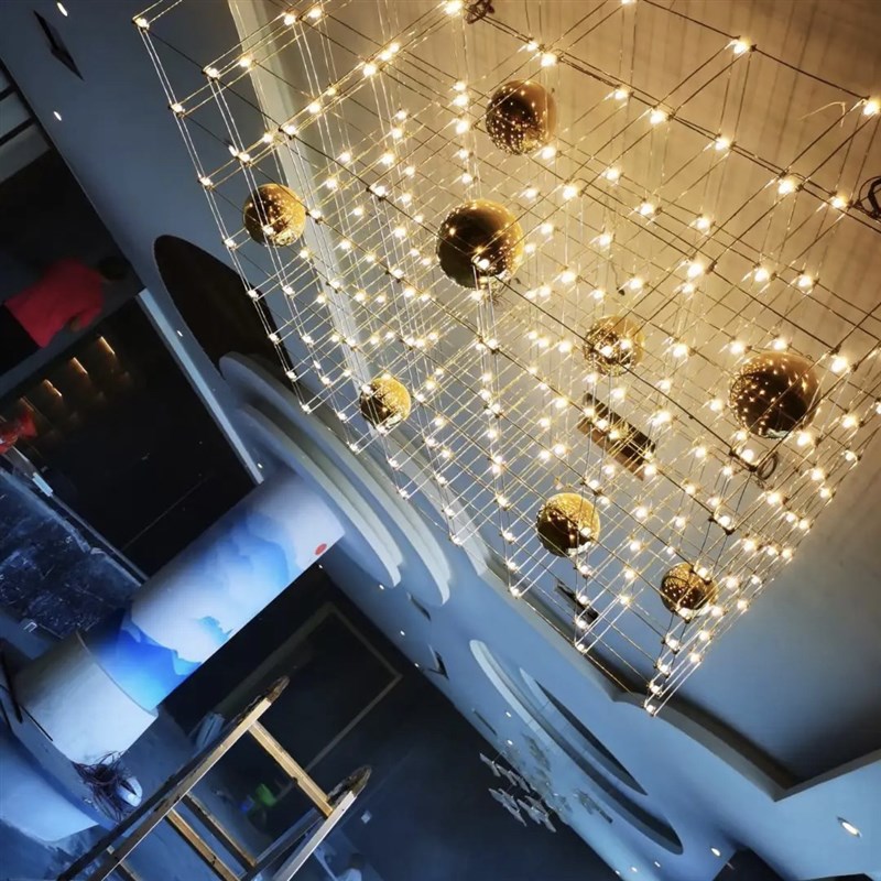 餐厅前台吧台吊灯22年新款高级感大厅客厅灯店铺商用楼盘吊灯