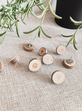 工字钉实木包毛毡软木板扎照片墙图钉留言板大头针按钉