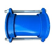 铁管哥拉式 快接蓝色烤漆限位伸缩补偿器快速金属法兰式