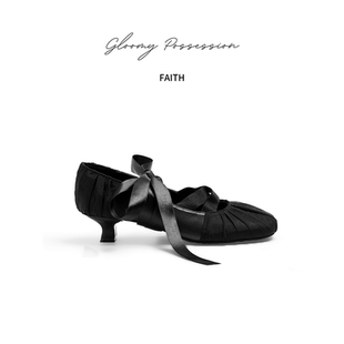 Gloomy Possession【FAITH】MARZELLINE 黑色绑带芭蕾鞋