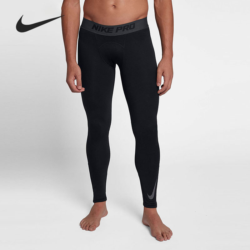 Nike/耐克正品男子加绒健身训练运动时尚弹力紧身长裤 929711