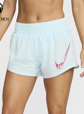 Nike/耐克正品夏季女士休闲经典时尚训练运动松紧短裤FV6365-474