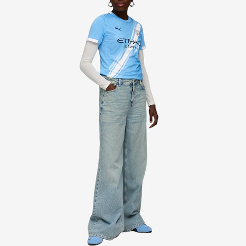 PUMA彪马正品Manchester City SS 25女款圆领短袖T恤780340-01