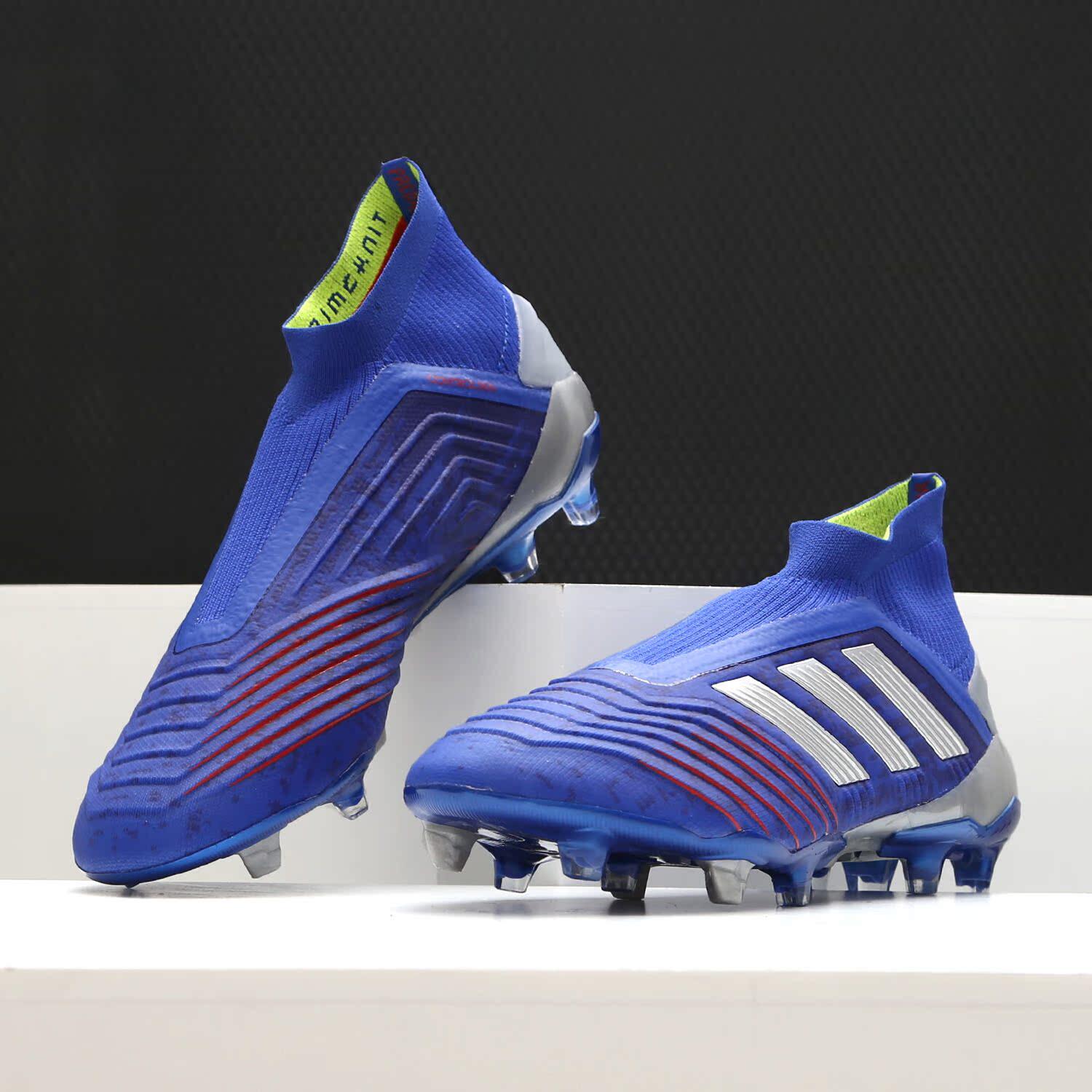 Adidas/阿迪达斯正品男子猎鹰PREDATOR 19+ FG天然草足球鞋BB9087