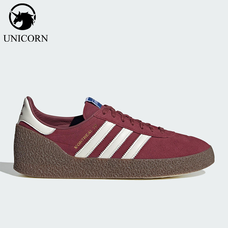 Adidas/阿迪达斯正品MONTREAL 76男女系带运动耐磨低帮板鞋JR8371