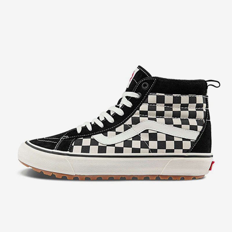 VANS范斯正品SK8-HI MTE男女高帮棋盘格保暖帆布鞋板鞋VN0A5HZY