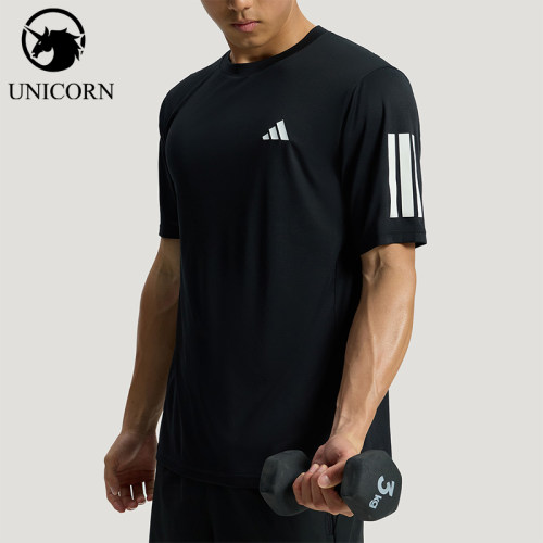 Adidas/阿迪达斯正品速干训练男士透气运动经典健身短袖T恤KU8726