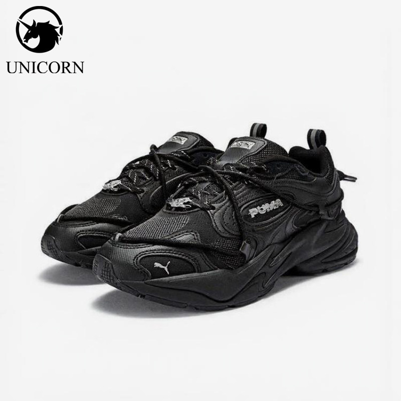 Puma/彪马正品RSLITE新款男女黑色网布经典运动休闲鞋406667-01