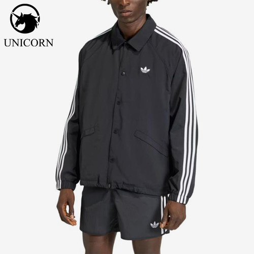 Adidas/阿迪达斯正品三叶草三条纹教练夹克男经典夹克外套KE3598