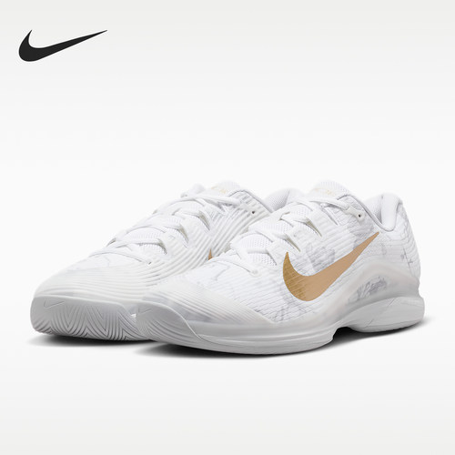 Nike/耐克正品Vapor12Magnolia新款男白金色网球鞋HV1486-100