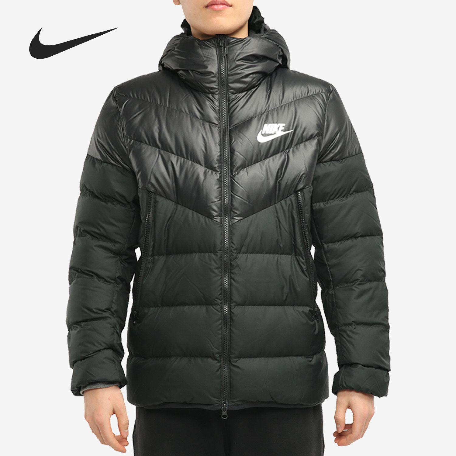 Nike/耐克正品男子冬季保暖防风运动休闲连帽羽绒服 CU0226