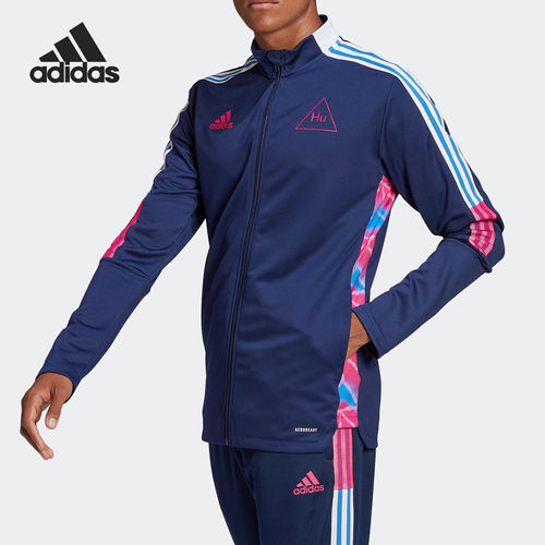Adidas/阿迪达斯官方正品HUFC TR JKT男士训练针织夹克外套GI7451