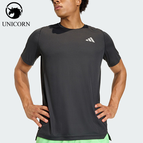 Adidas/阿迪达斯正品夏季男士跑步运动短袖圆领短袖T恤JZ7761