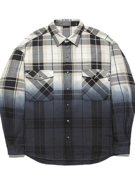 Lining/李宁正品x PLEASURES联名男子宽松休闲长袖衬衫ASHT523