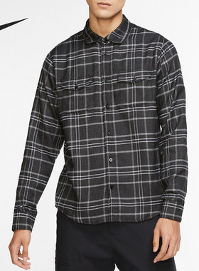 Nike/耐克正品SB 滑板系列男子格子休闲运动长袖衬衫 CK5316