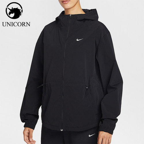 Nike/耐克正品春秋女士运动连帽简约宽松休闲夹克外套IF1167-010