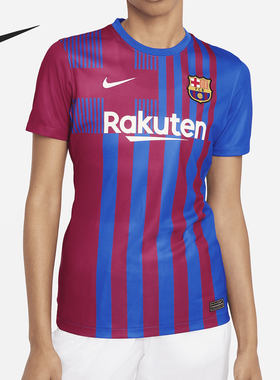 Nike/耐克正品新款女子西甲巴塞罗那俱乐部足球服CV8182-428