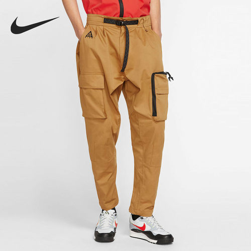 Nike/耐克正品男子舒适中腰梭织透气系带休闲运动长裤CD7647