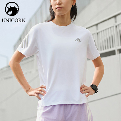 Adidas/阿迪达斯正品2026年新款女士轻便经典休闲短袖T恤JZ5115