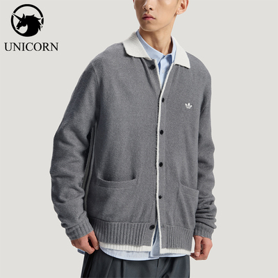 Adidas/阿迪达斯正品年新款男女款经典休闲舒适针织夹克KS2907