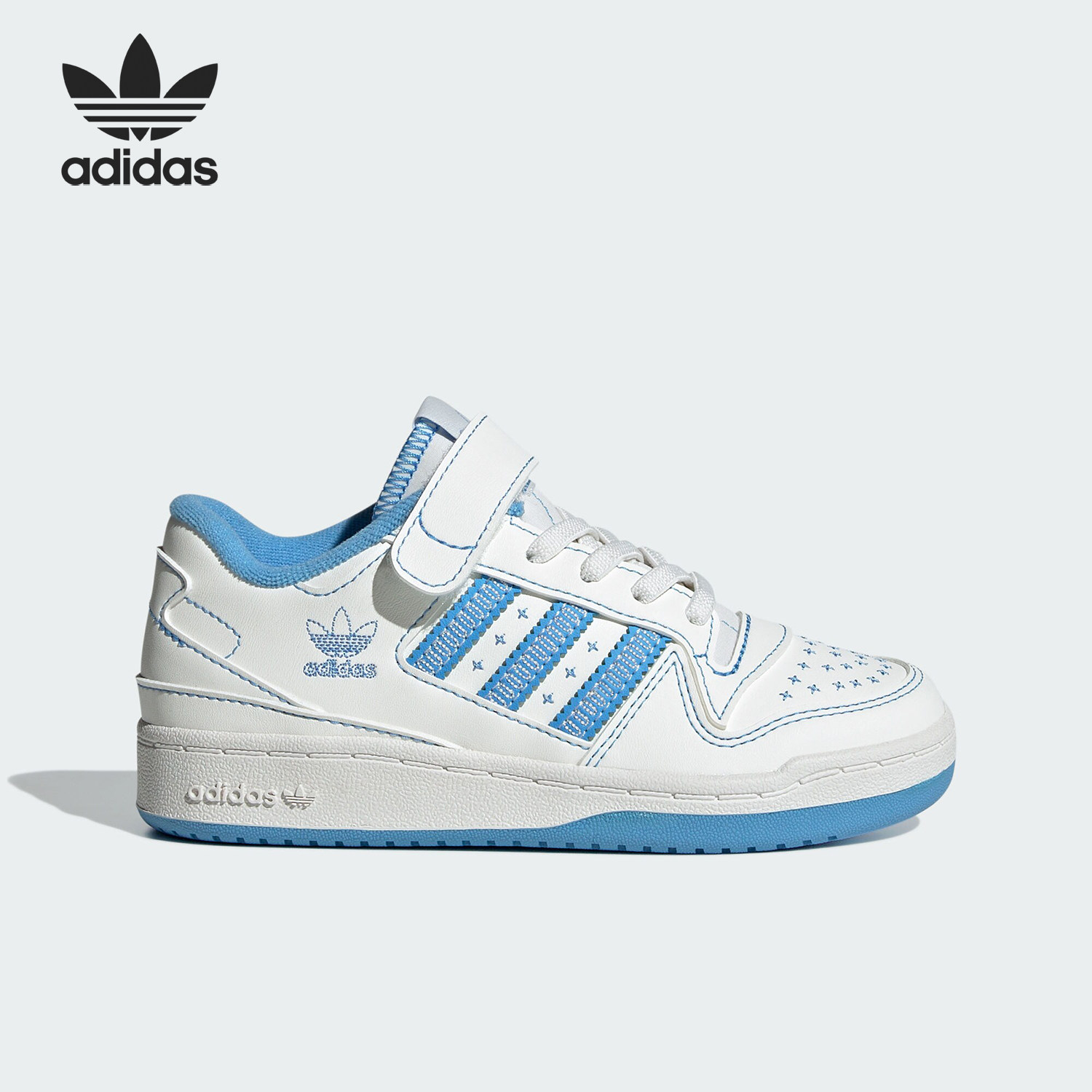 Adidas/阿迪达斯正品三叶草大童魔术贴休闲运动板鞋JH6359,童鞋/婴儿鞋/亲子鞋,运动鞋,淘宝优惠券,粉丝福利购,淘宝优惠卷